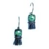 Handmade Silver 925 Earrings, Zoisite, Quartz and Hematites S862-45