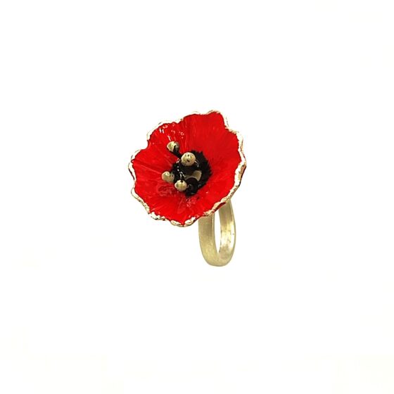 Ring Poppy with Enamel POPY7792