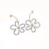 Handmade Sterling Silver 925 Daisy Earrings TEOE6618