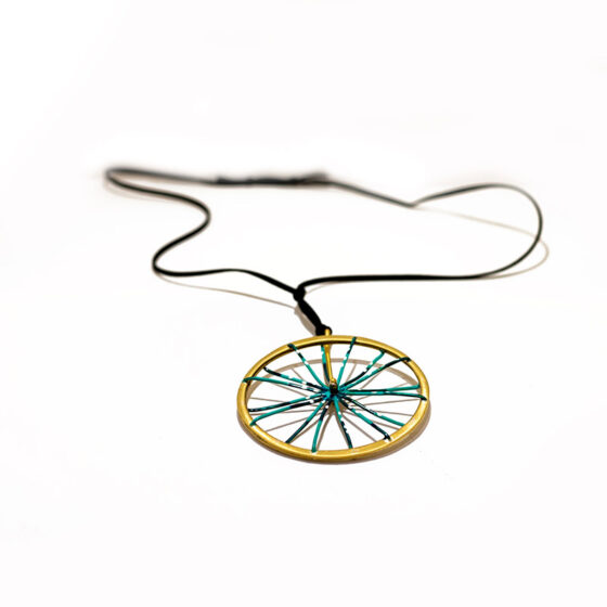 Handmade Pendant Colorful Turning Wheel 7 cm. TEOP1174