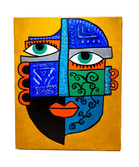 Acrylic on Canvas “Mask” 30 x 24 cm. TBL4015