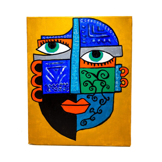 Acrylic on Canvas “Mask” 30 x 24 cm. TBL4015