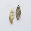 Handmade Bronze Leaf-Shaped Earrings FYS078018