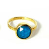 Handmade Silver Ring, Lapis Lazuli and Quartz D649L-31