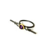 Handmade Gold plated Silver Ring, Amethyst D739-22