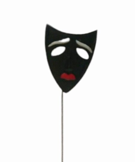 Decorative Black Mask 7 x 15 cm. TEOK9120