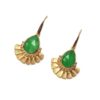 Handmade Silver 925 Earrings, Jade and Quartz S186B-65