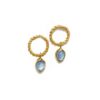 Handmade Silver 925 Earrings, Kyanite and Quartz S980-43