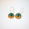 Handmade Earrings with Round Eyes EYES-2190