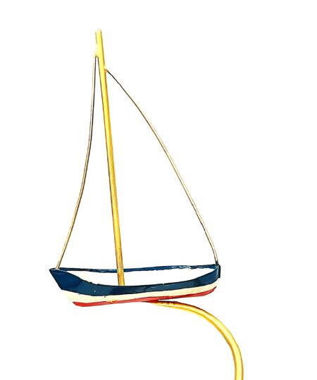 Moving Decorative Colorful Small Boat 20 x 17 cm. TEOK5299